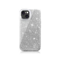 Coque Glitter iPhone 16 Plus (Argent)