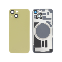 Vitre Arrière Complète Jaune iPhone 14 (Avec MagSafe) (Sans Logo)
