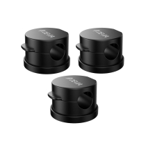 DEVIA Lite1 360° Kit 3 Organisateurs de Câbles Magnétiques (Noir) 
