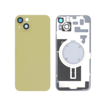 Vitre Arrière Complète Jaune iPhone 14 Plus (Avec MagSafe) (Sans Logo)