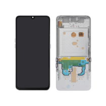 Ecran Complet Argent OLED Galaxy A80 (A805F) (Avec châssis)